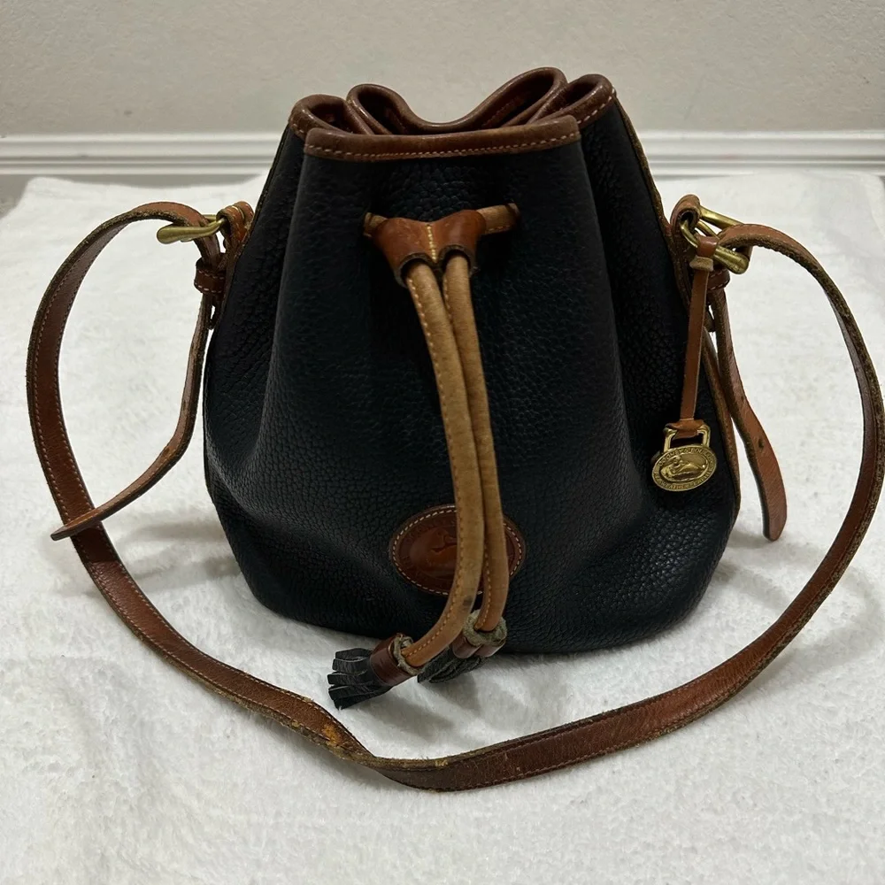 Vintage Dooney & Bourke Drawstring Bucket Bag